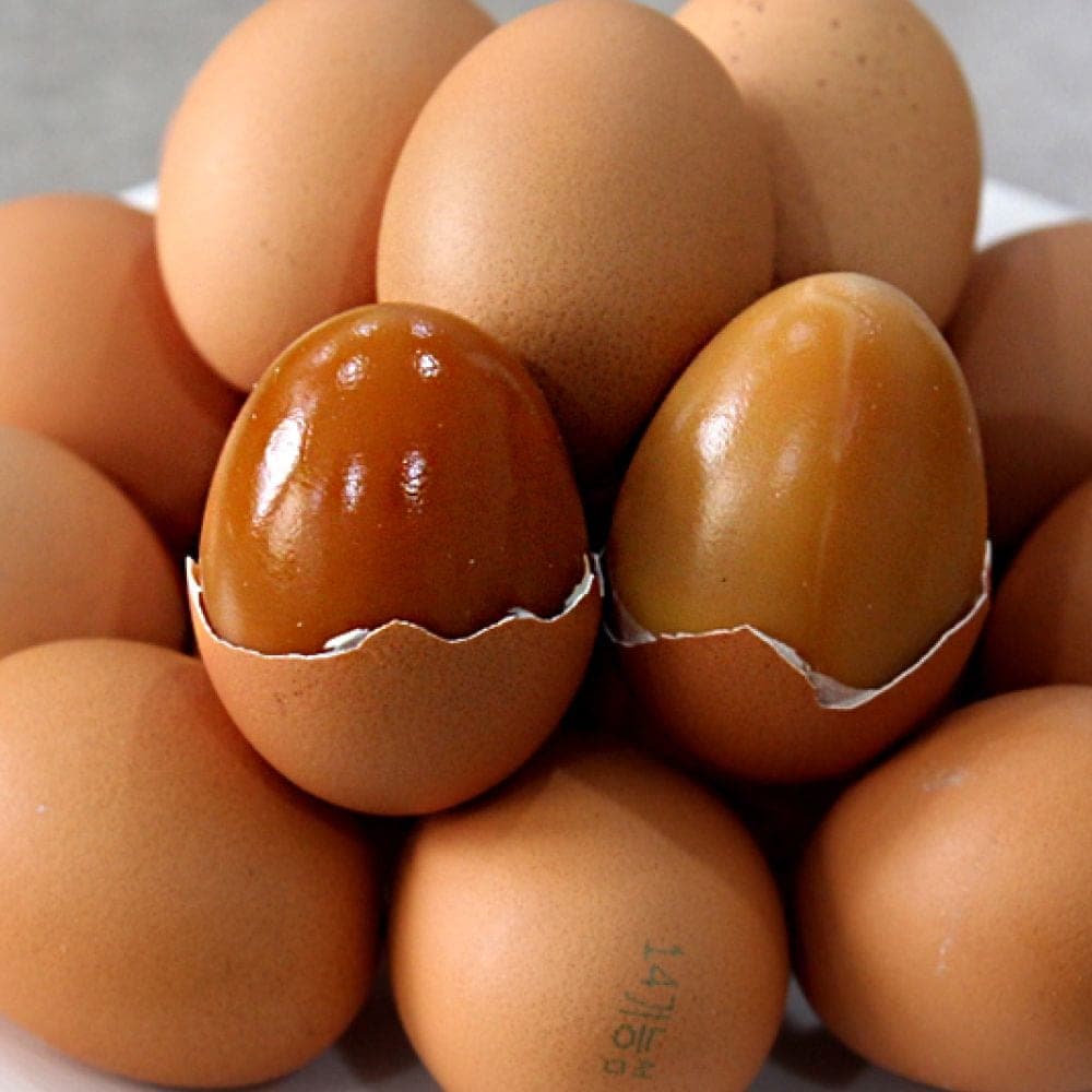 맛꾼 맥반석 구운란 대란 60구(30구x총 2판)+소금포함