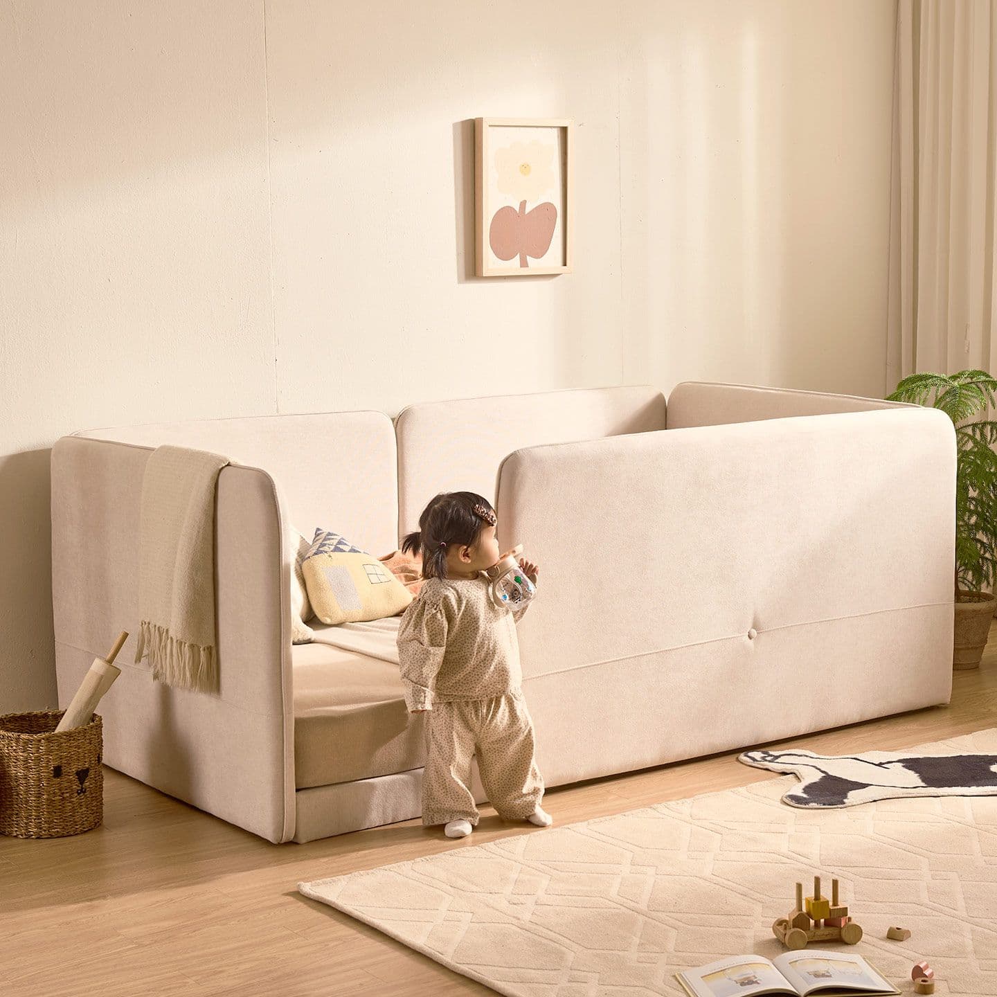 윌로우 멜로우 가로 1160 세로 2120 저상형 데이베드 침대 가드제외