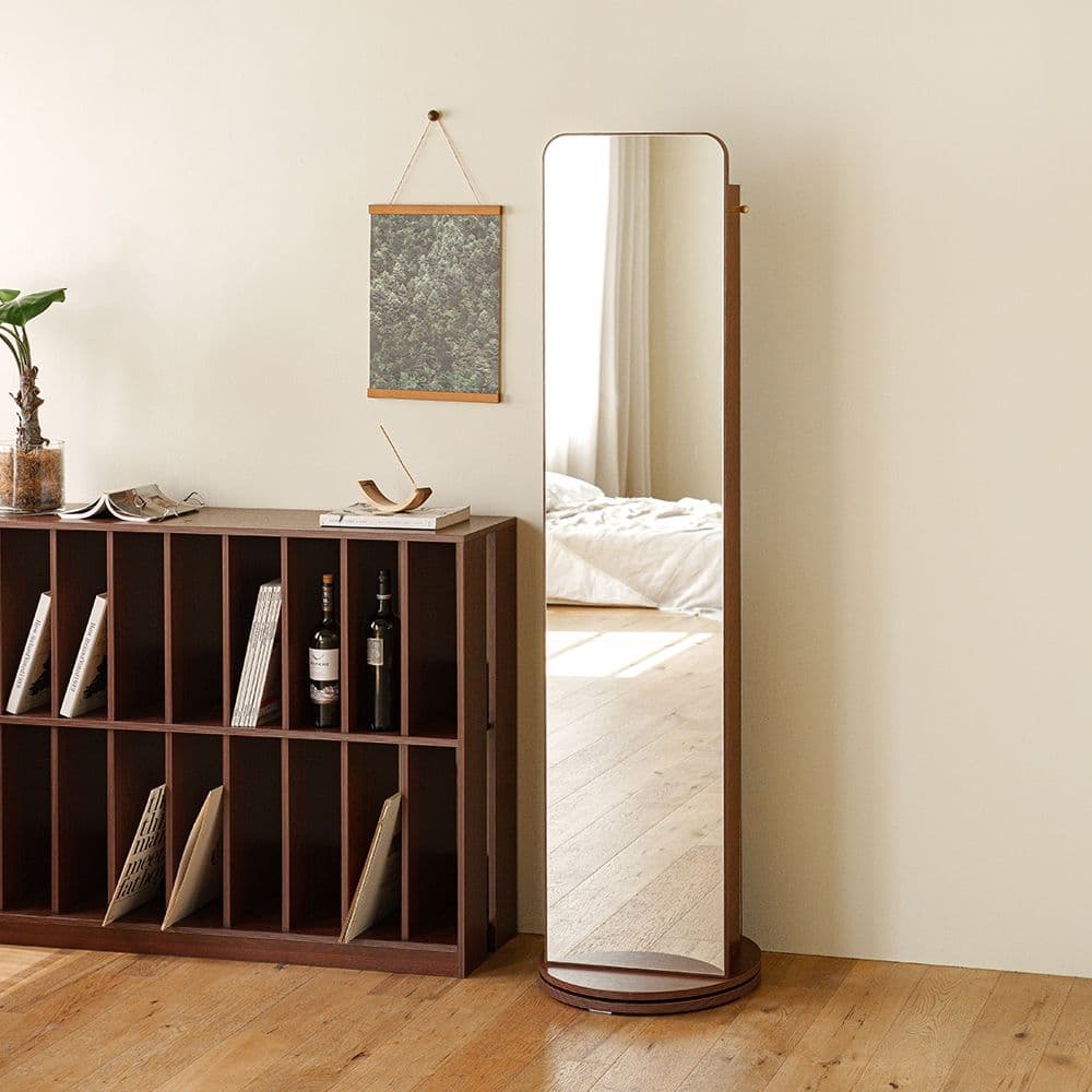 레트로하우스 (착불/화물) 레트로하우스 파레드 5단 거울 회전 책장 (플랫형)