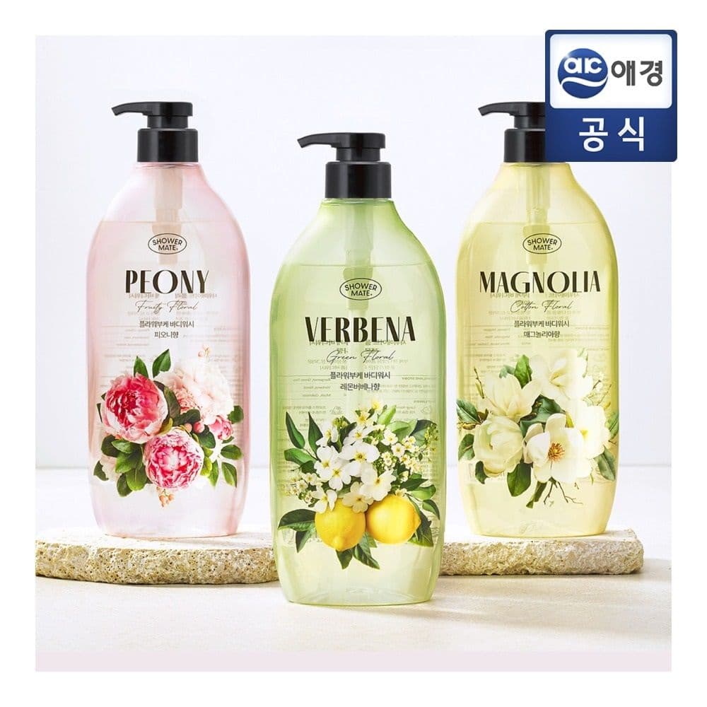 애경 샤워메이트 부케 바디워시 900mlx3개