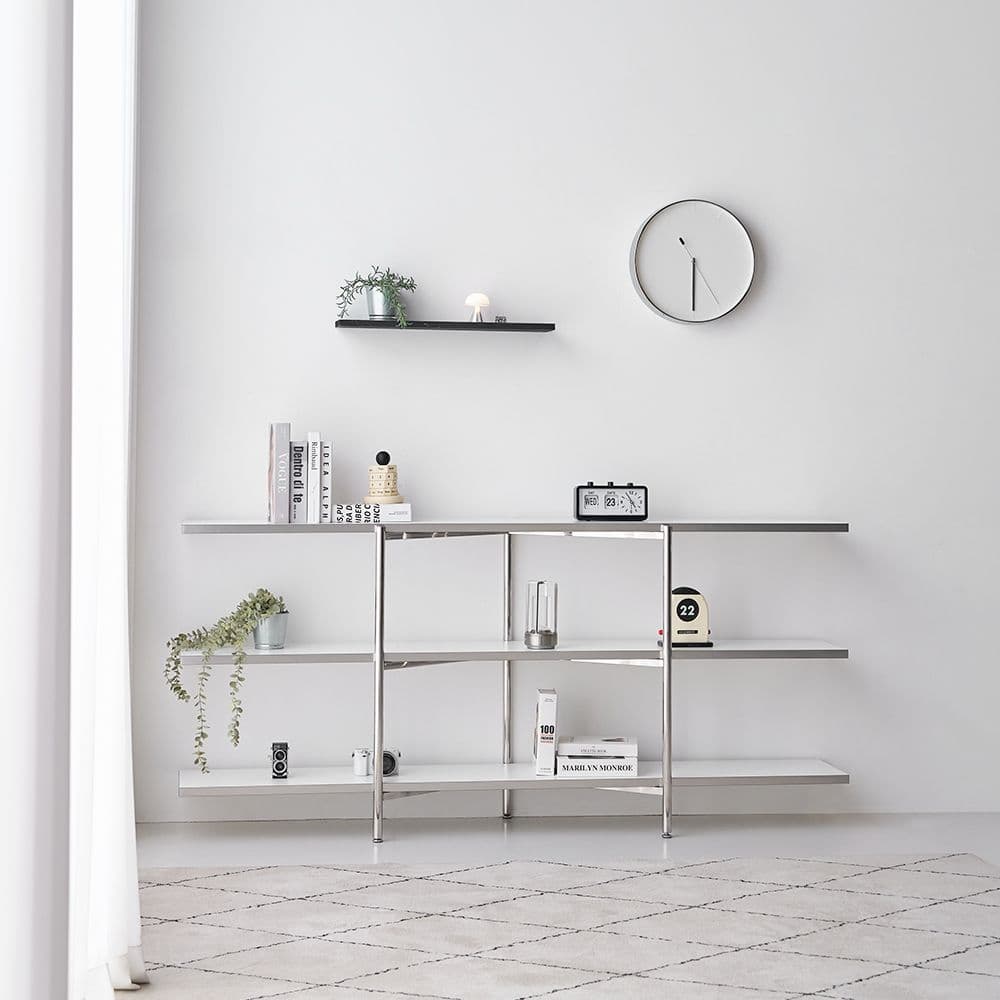 폴앤코코 케이시 3단 미드센츄리 낮은 선반 낮은책장 - 최저가 128,000원