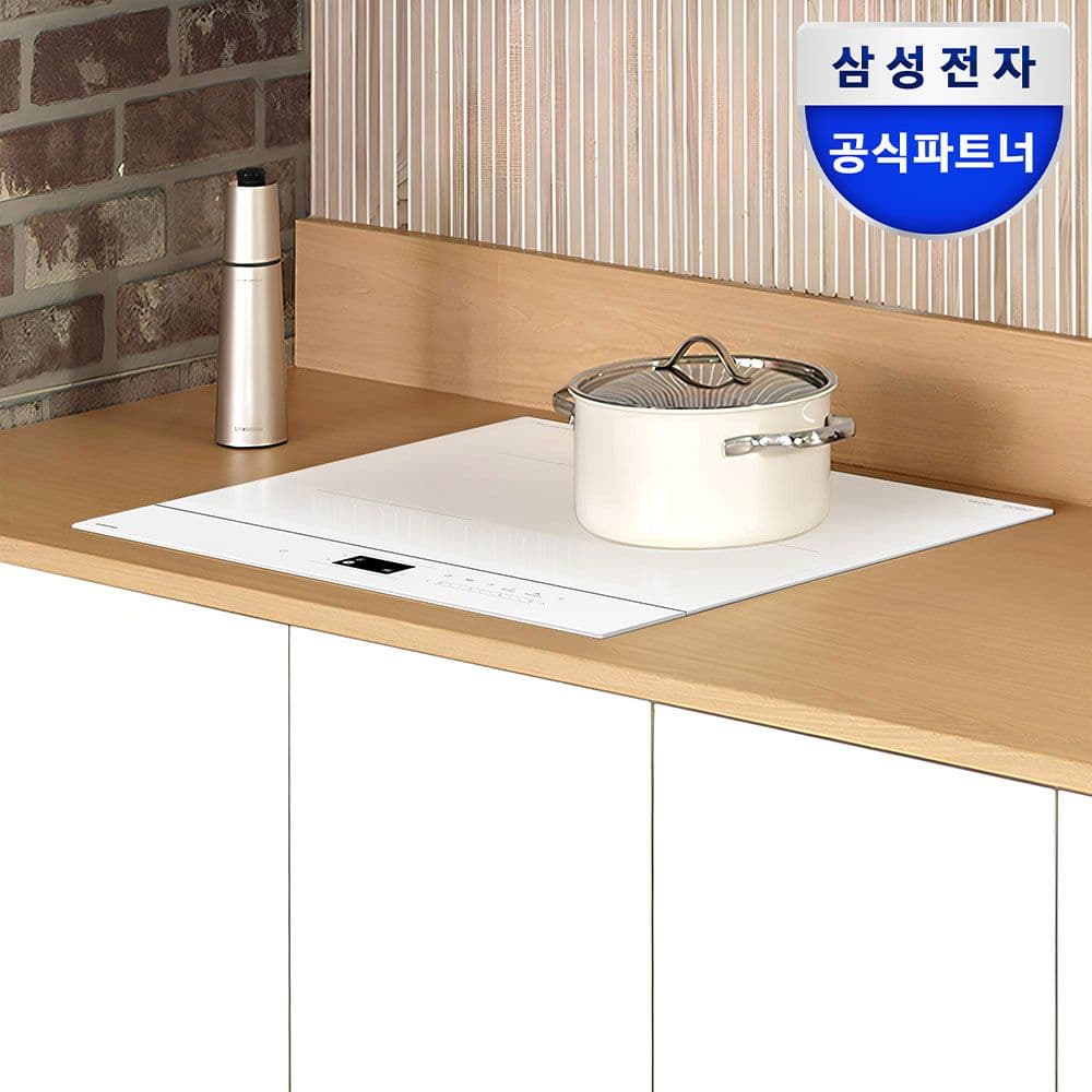 삼성전자 비스포크 1등급 CC80F63W1Z 3구 인덕션 빌트인 전기레인지 글램화이트