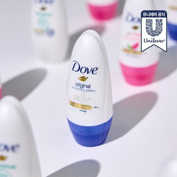 유니레버 도브 데오드란트 롤온 40ml 3개 (오리지널/센서티브/석류&레몬버베나)