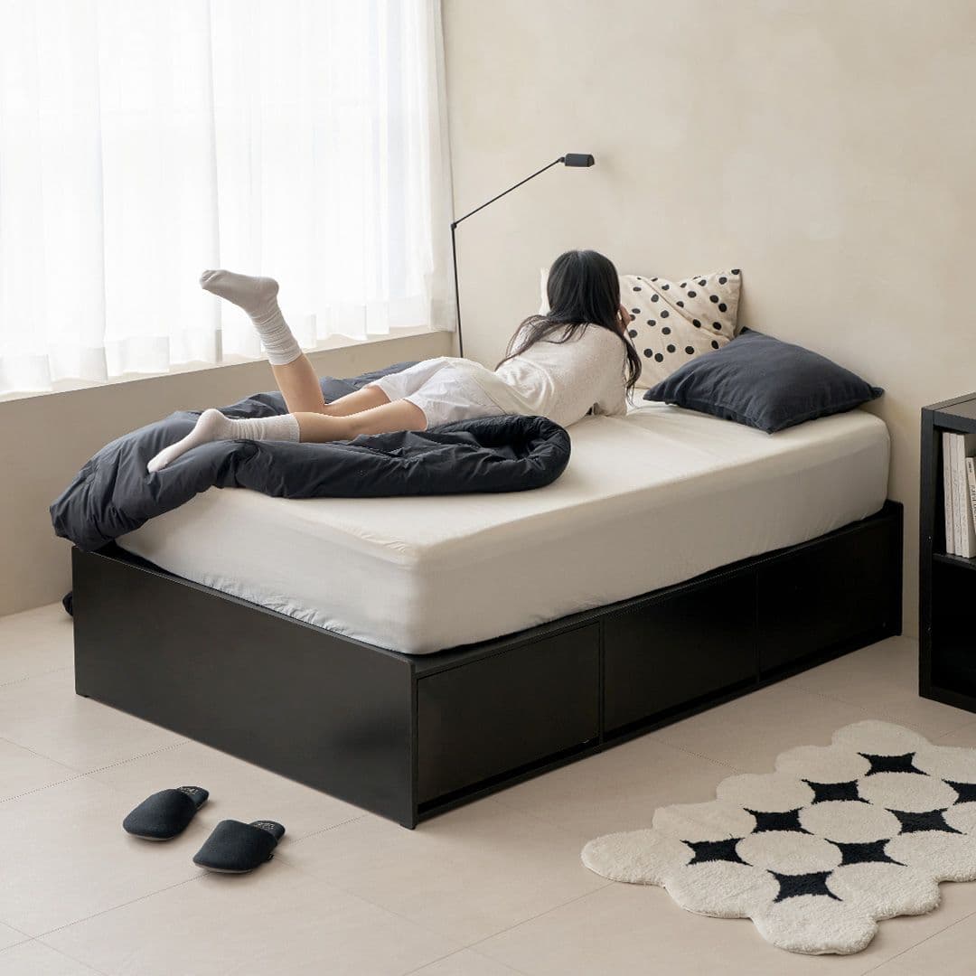 눕 키보 무헤드 빅 수납 호텔 침대 프레임 - 최저가 152,640원