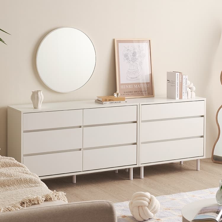 오트밀하우스 헤이즐 모던 1200 6단 와이드 서랍장 - 최저가 129,000원