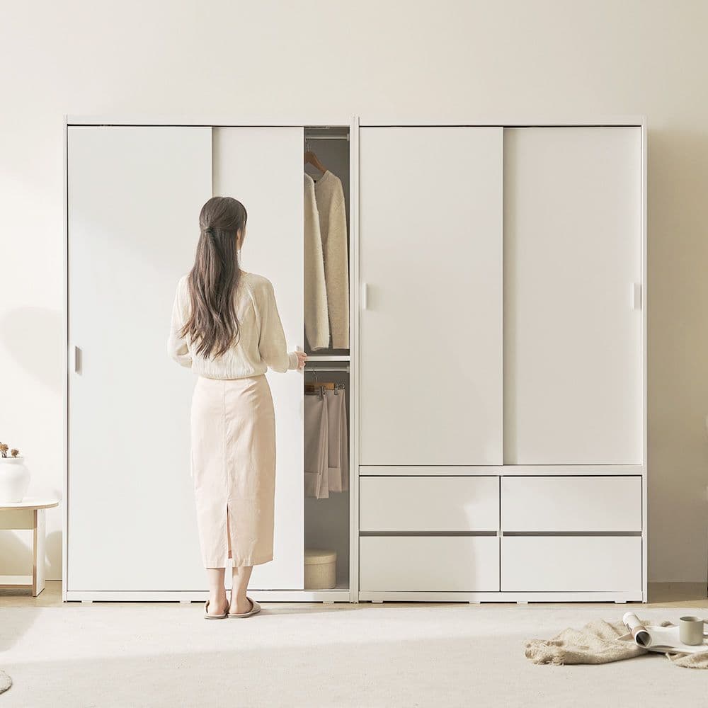 아씨방가구 아씨방가구 모던 빅 슬라이딩 옷장 120cm 행거형
