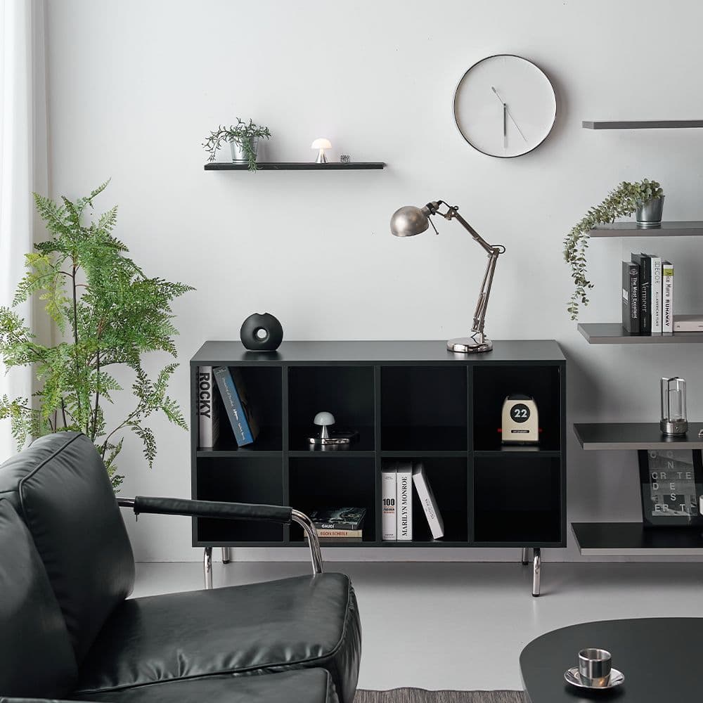 폴앤코코 제이크 거실 서재 낮은 2단 책장