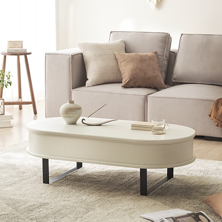 오트밀하우스 몰리 타원형 리프트업 테이블