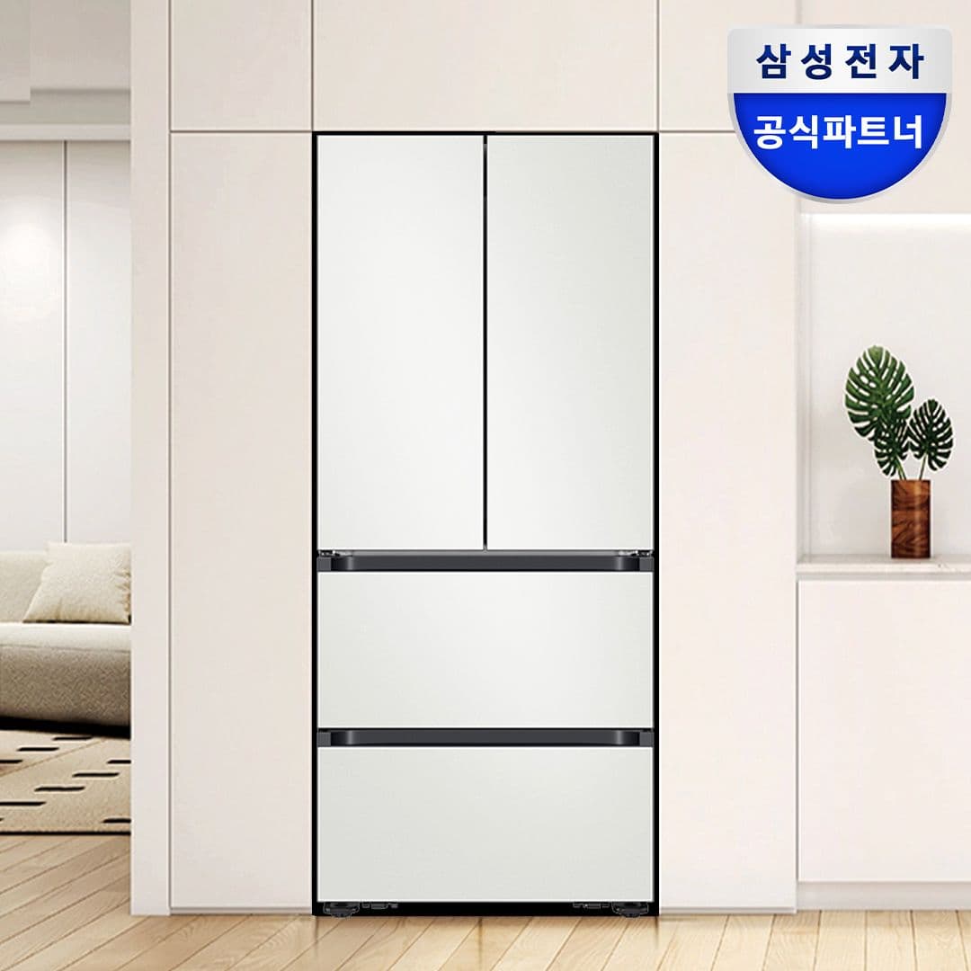 삼성전자 비스포크 AI 4도어 김치냉장고 키친핏 Max 420L RK70F42M2A 코타화이트 - 최저가 2,149,008원