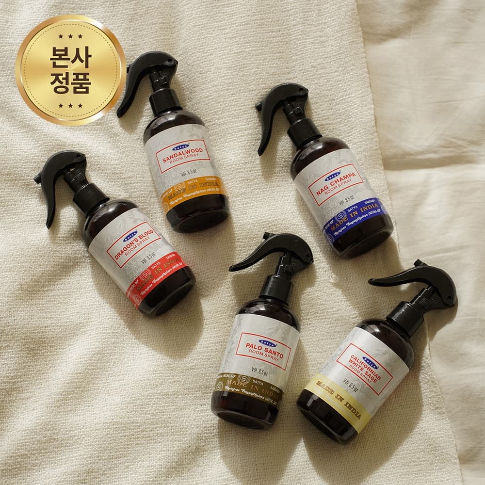 나그참파코리아 사티아 나그참파 룸 스프레이 250ml 대용량 5종