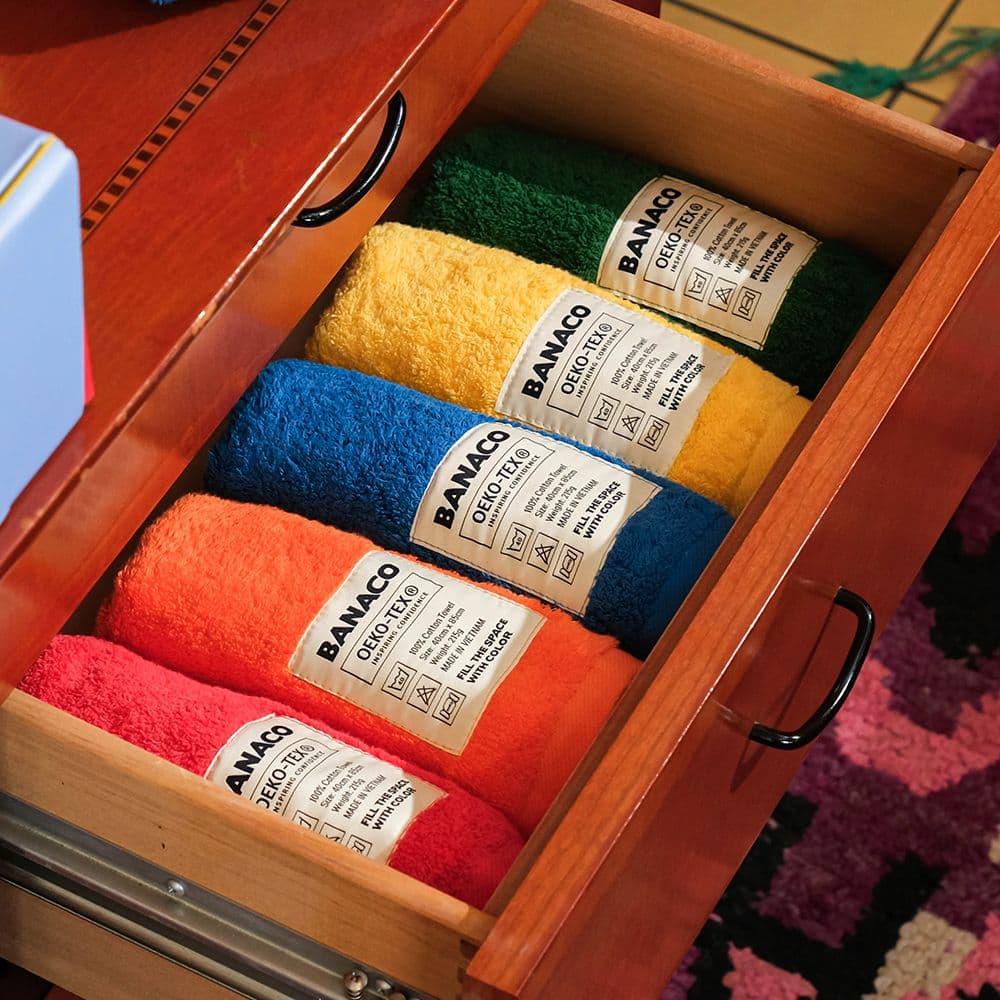 바나코 ROUCO 컬러 타월 수건 10pcs (5colors) 코마사 40수 215g 호텔수건