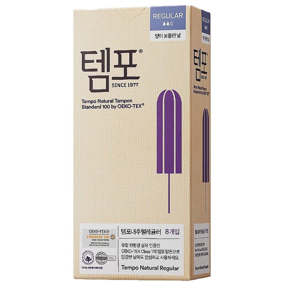 템포 체내형 생리대 탐폰 레귤러 8P X 1개