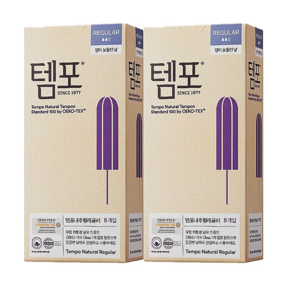 템포 템포 탐폰 내추럴 레귤러 8P X 2팩