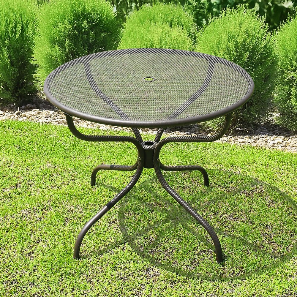 위드퍼니처 스틸망 850 야외 테이블 카페 커피숍 테라스 인테리어 철재 테라스 정원 원형 업소 매장 - 최저가 53,100원