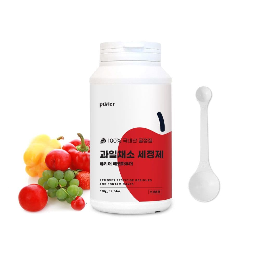 퓨리어 과일세정제 칼슘파우더 대용량 500g