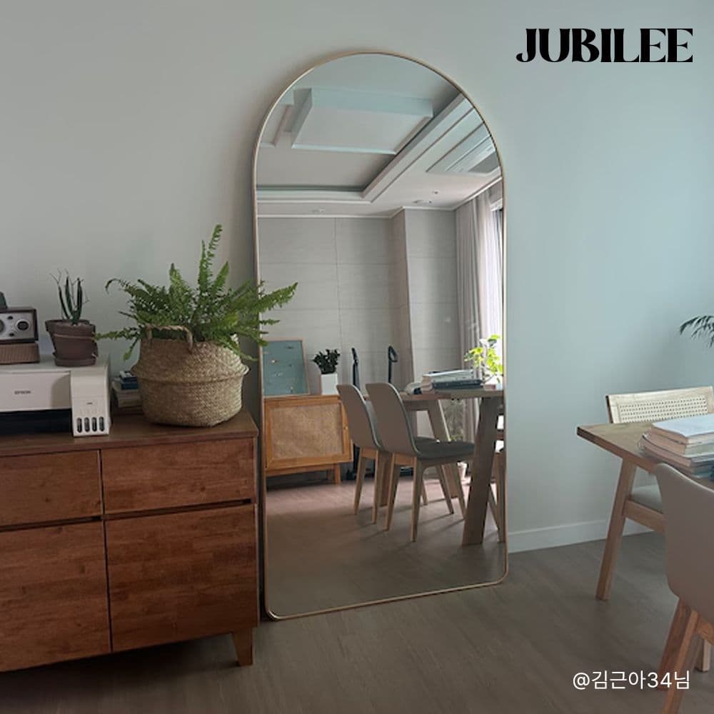주빌리가구 고와랑 아치형 미용실 홈트 전신거울 현관거울 3종