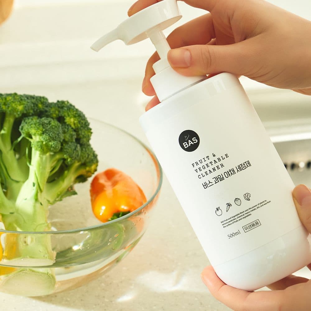BAS 액상형 과일 야채 세정제 500ml (1개/2개/4개)