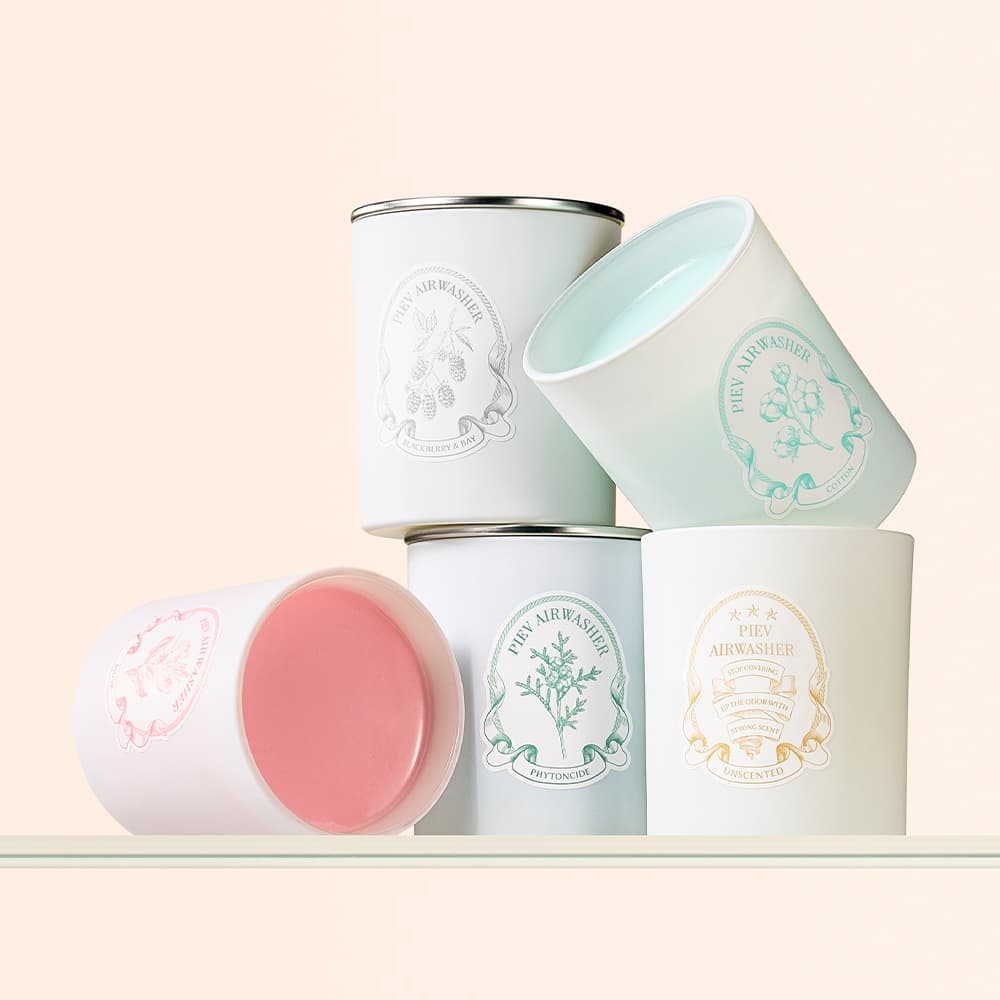 피에브 에어워셔 화장실 하수구 냉장고 냄새 제거 실내 고체 탈취제 250g 3개