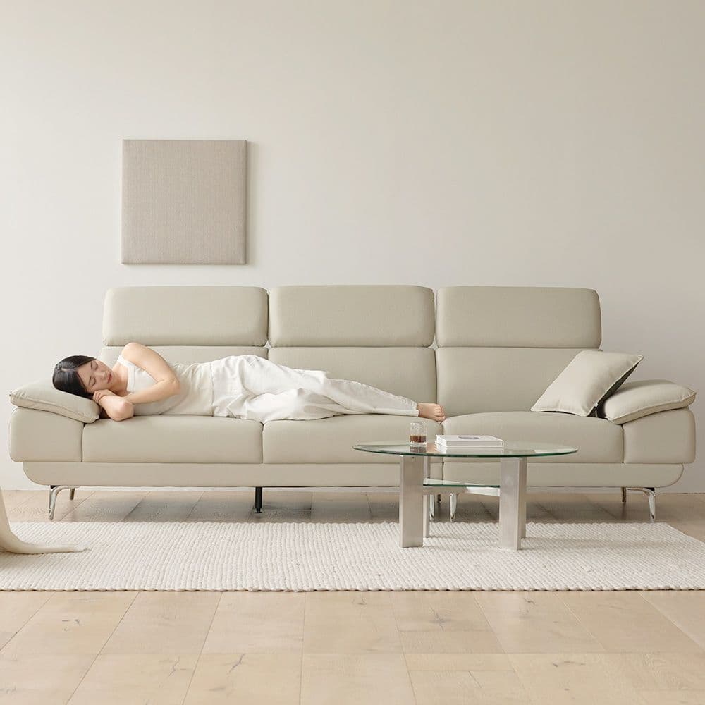 웰퍼니쳐 타이탄 헤드무빙 4인 가죽 소파