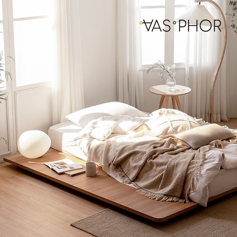 바스포르 E0등급 로우슬립 저상형 침대 프레임 MS/S/SS/Q/K/LK(높이선택가능)