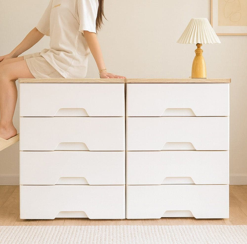 보노하우스 보노하우스 모던플러스 우드상판 서랍장 4단 - 최저가 47,900원