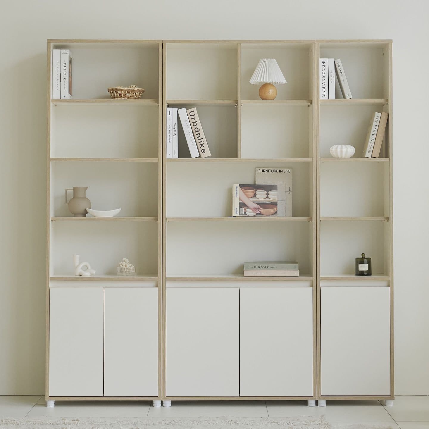 나누벨 토메아 E0 오픈형 거실 책장 400/600/800