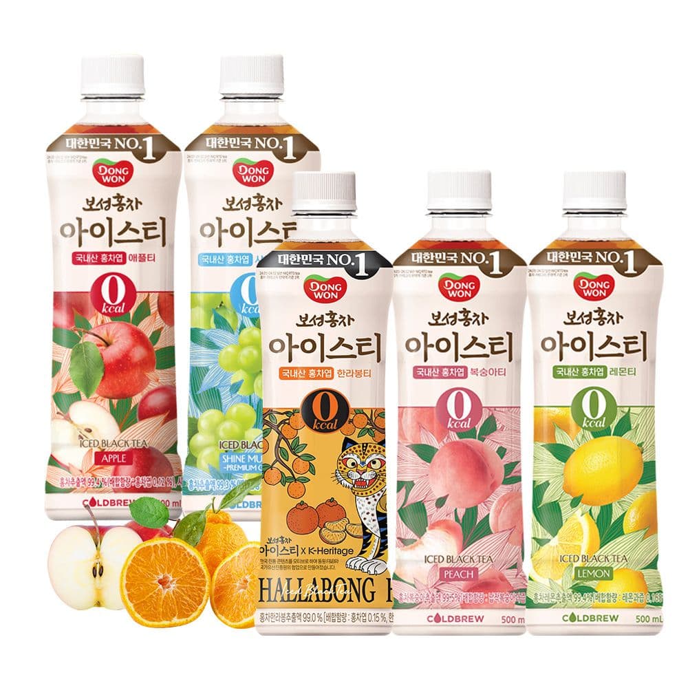 동원 보성홍차 아이스티제로 500ml*24개 5종