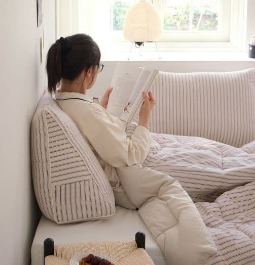 쉬즈홈 집순이 슬리브 삼각등쿠션(솜포함) 14color - 최저가 16,900원 (43% 할인)