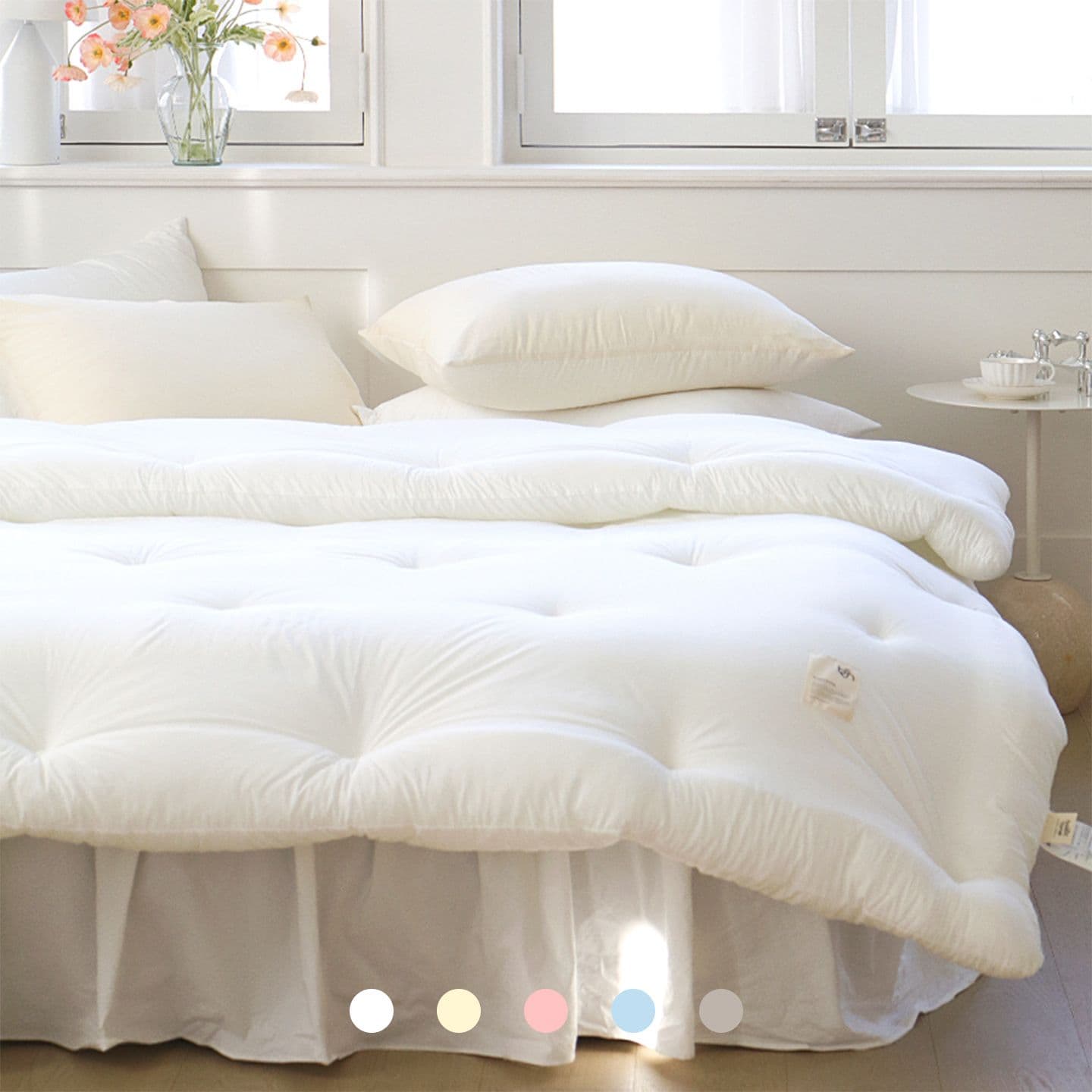 베이직톤 봄이랑가을이랑 모달100 간절기/사계절 실크촉감 모달이불 차렵이불세트 6색상 - 최저가 75,800원 (27% 할인)