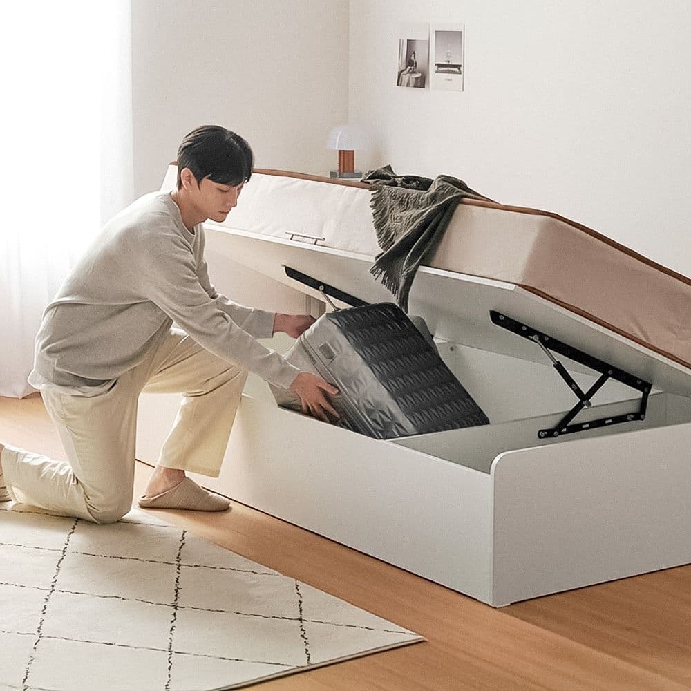 mu' 모션 반자동 리프트업 통수납 침대프레임 SS - 최저가 209,000원