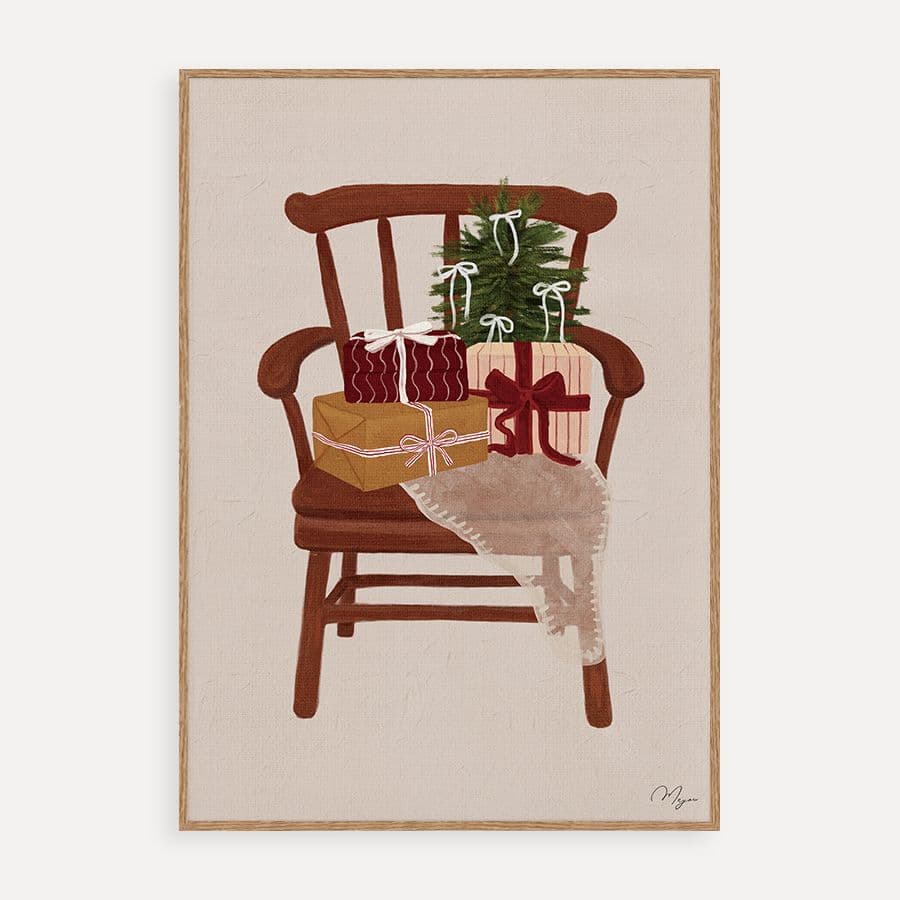 커런트브라운 Chair of Gifts 미유 아트 프린트