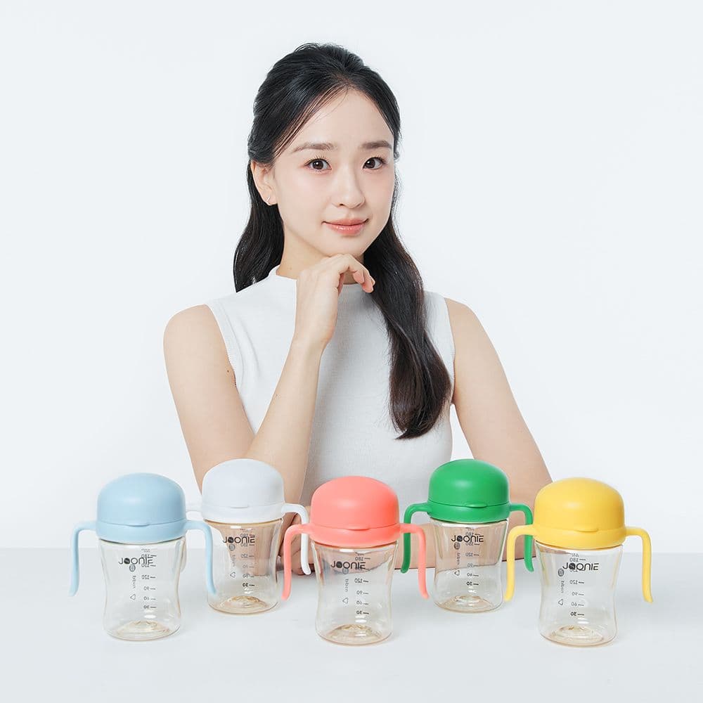 JOONIE 2세대 자기주도 물컵 210ml 뚜껑일체형 유아 물병