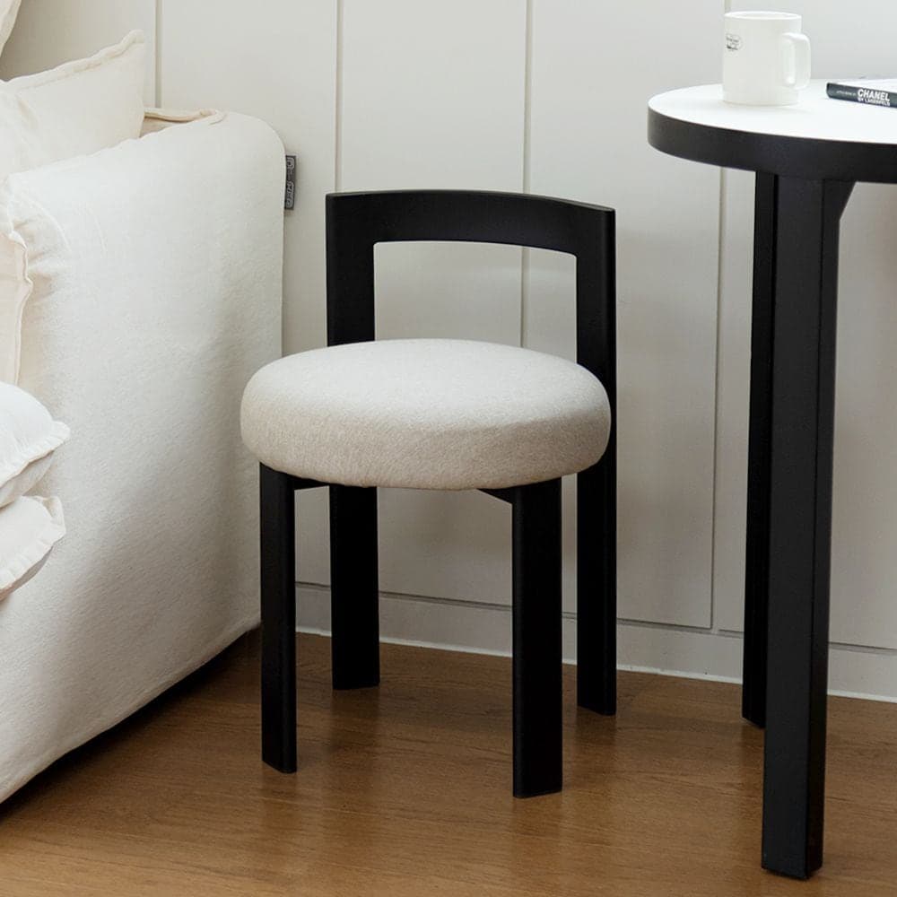 우드띠어리 아크 스툴 인테리어 디자인 화장대 의자 - 최저가 54,315원