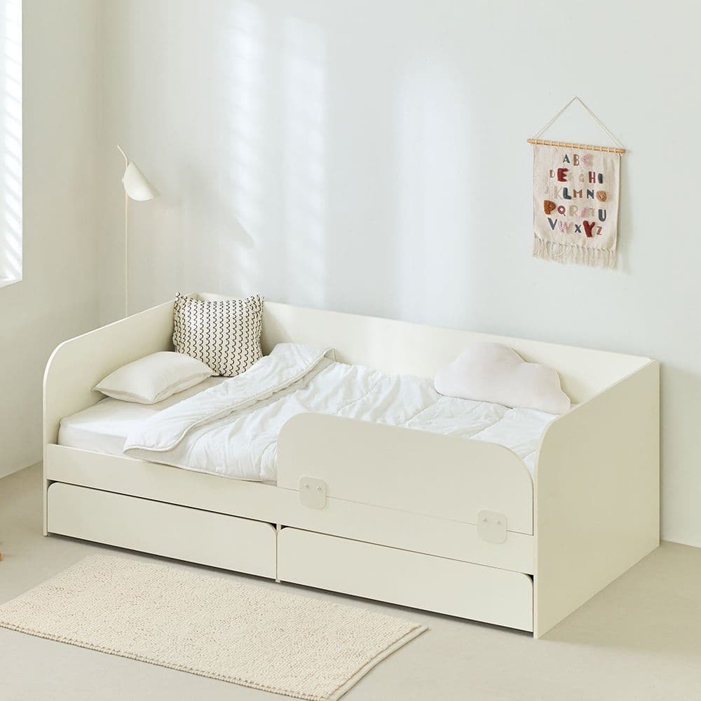 퍼니코 모모 E0등급 데이베드 수납 서랍 아기침대 프레임 SS