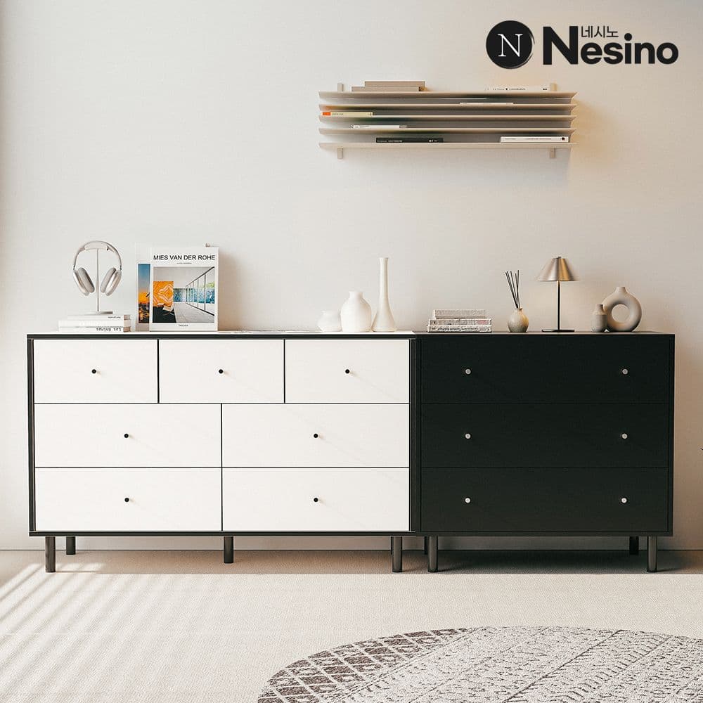 네시노 네시노 나오미 800 3단 서랍장