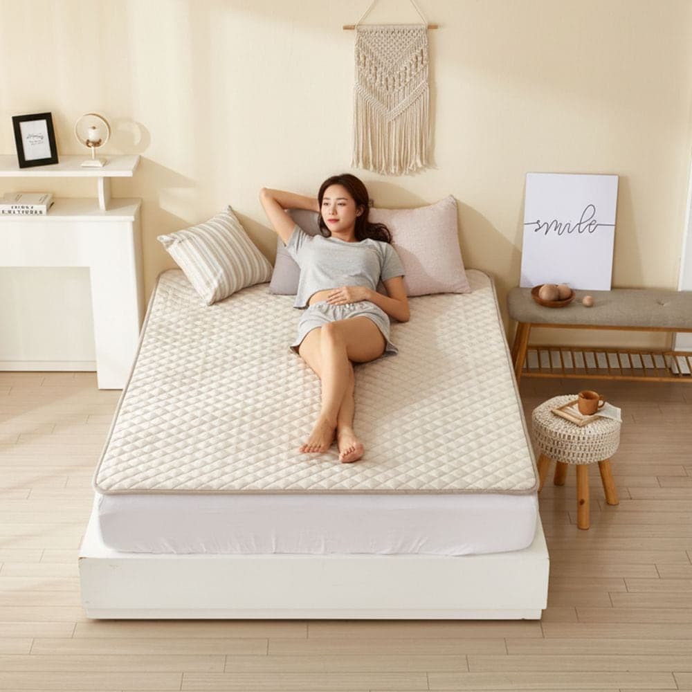 더안 EMF 탄소매트 전기장판 캠핑 전기매트 전기요 베이지(6size)
