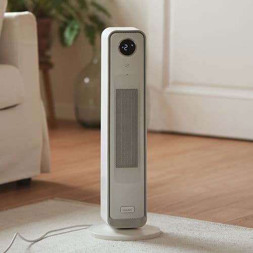 한경희생활과학 Ai 음성인식 타워형 온풍기 리모컨형 그래핀 PTC 전기히터 HA-28000FH