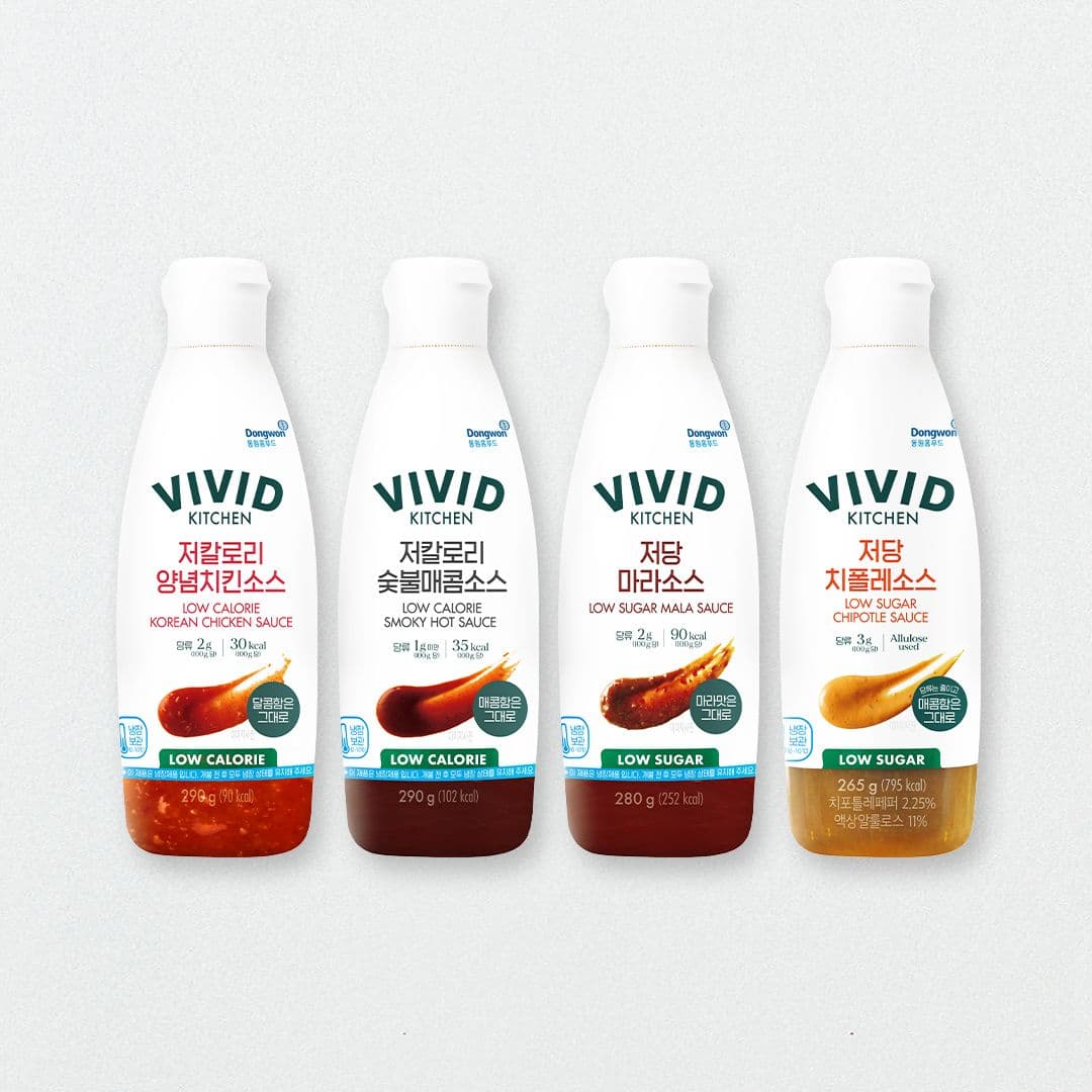 비비드키친 비비드키친 저당/저칼로리 소스 4종 4개 골라담기(양념치킨,숯불매콤,치폴레,마라) - 최저가 16,720원