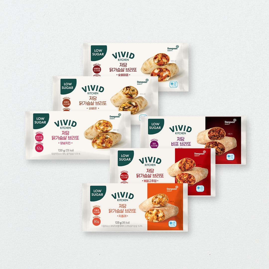 비비드키친 비비드키친 저당 닭가슴살 브리또 6종 5개 골라담기