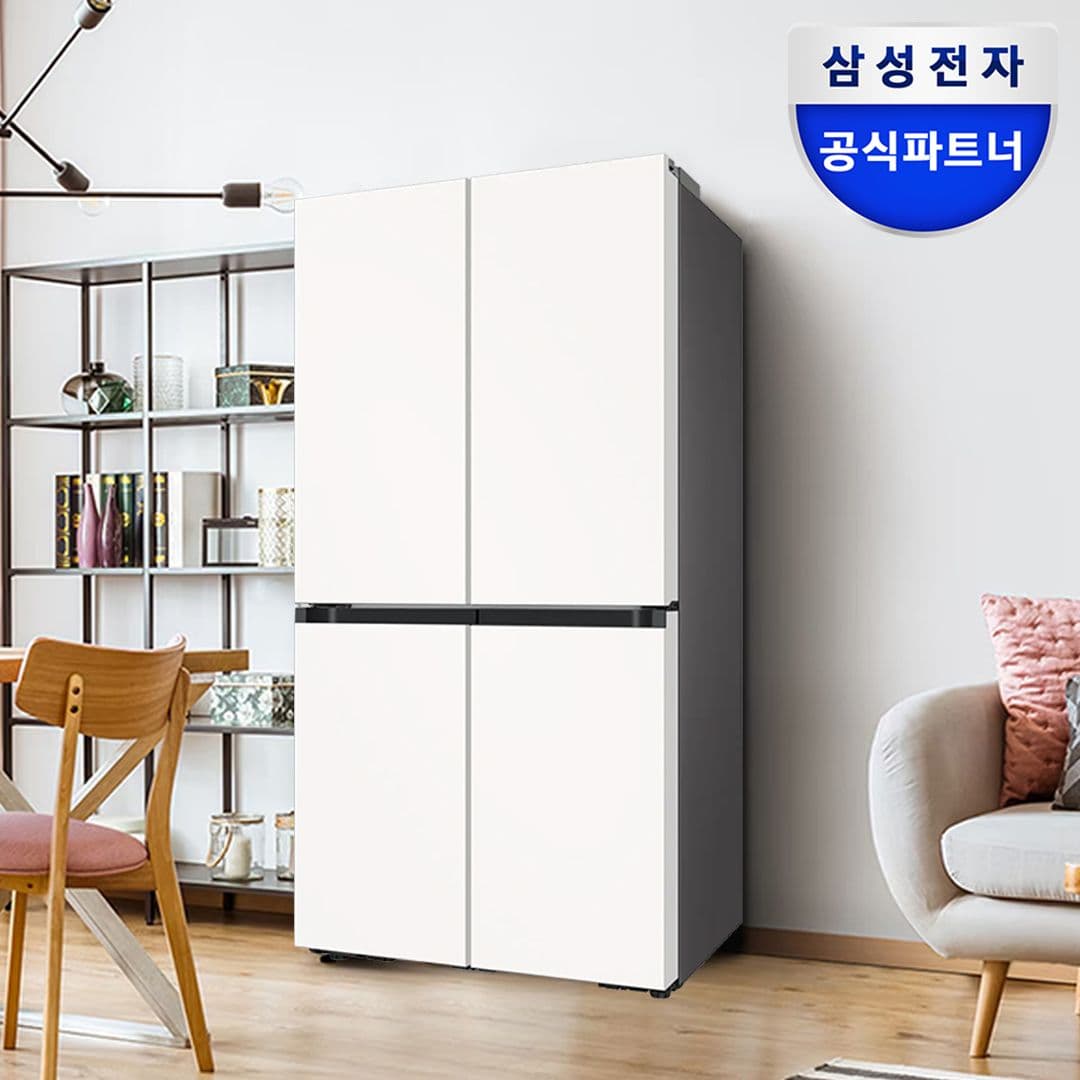 삼성전자 삼성 비스포크 냉장고 1등급 4도어 RM70F90R1ZD 에센셜 화이트 - 최저가 2,049,000원 (17% 할인)