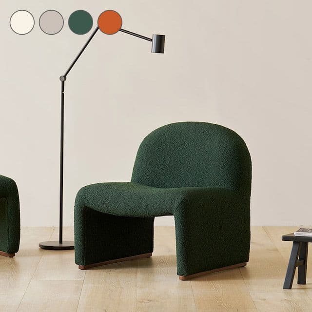 룸앤홈 이든 고급 부클레 1인 소파 암체어 - 최저가 198,000원