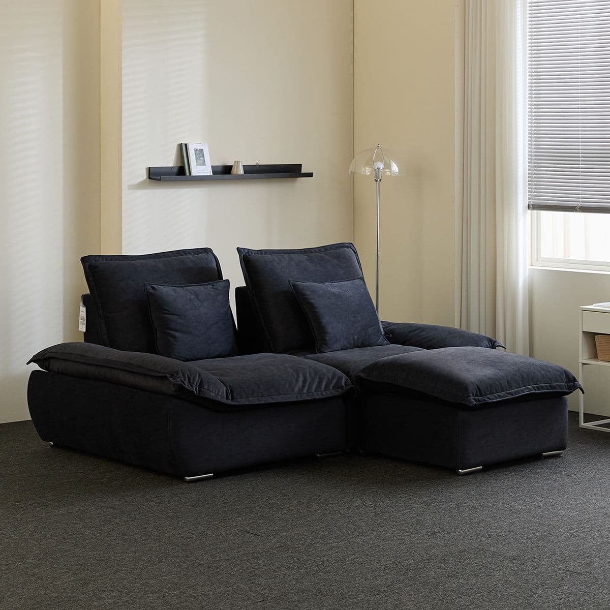 홈앤힐 홈앤힐 포비 구스 스윙 패브릭 소파 4인