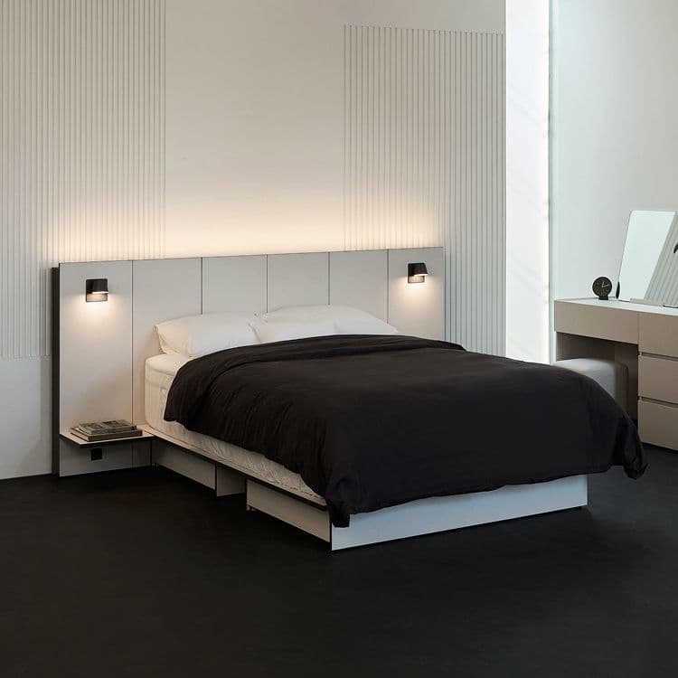 오늘의집 layer 페이브 호텔 침대 높은형 프레임 SS, Q/K, LK - 최저가 690,000원