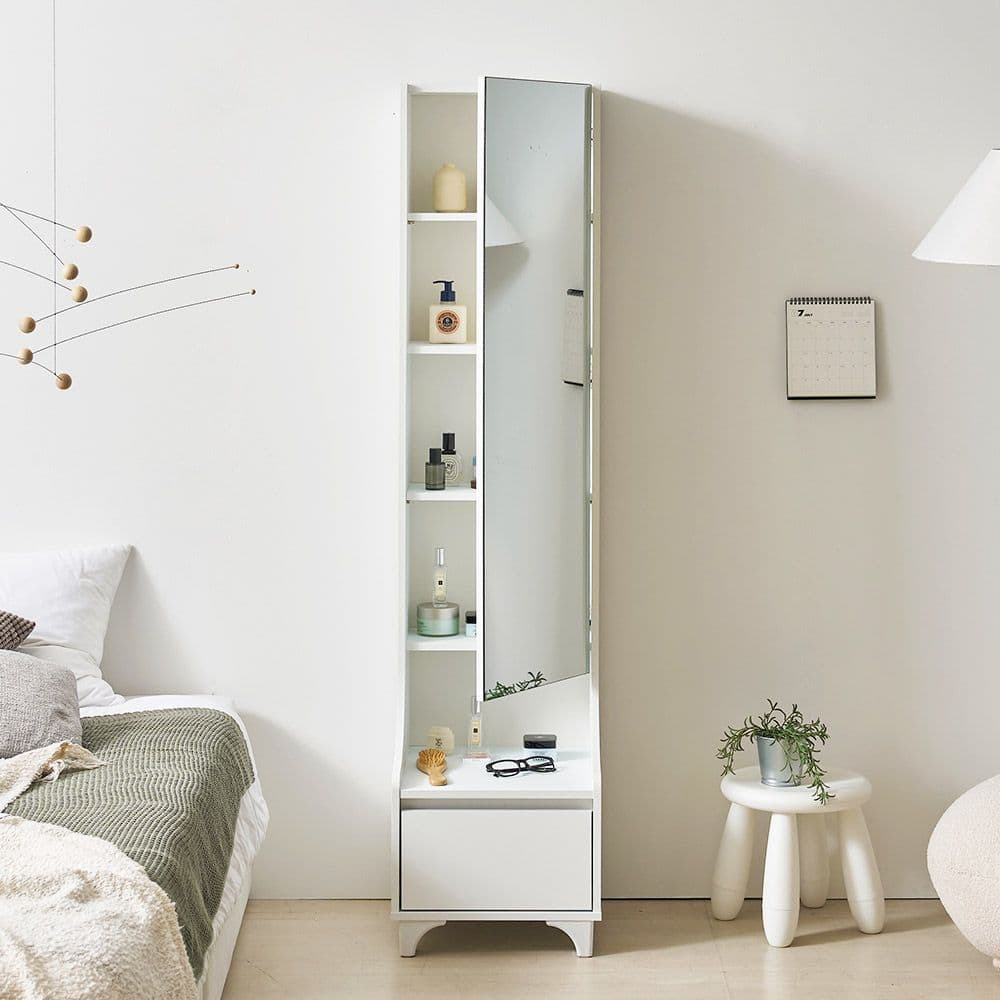 나무뜰 나무뜰 룩크 전신거울 화장대 수납장 2colors - 최저가 73,900원