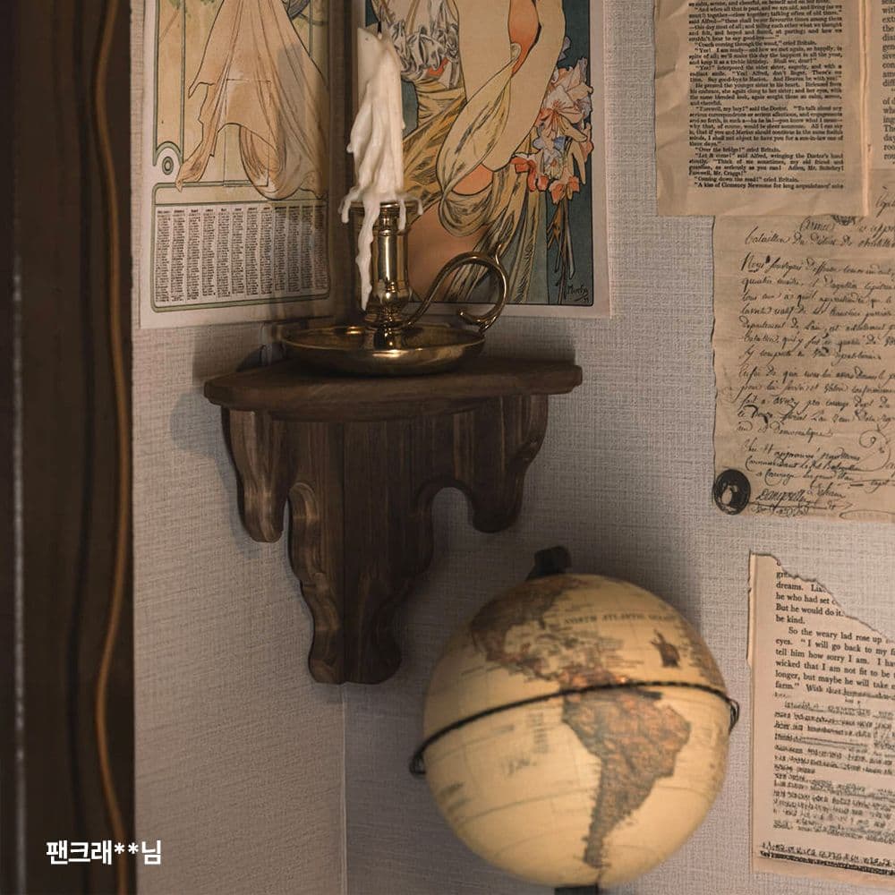 레브루 헤르만 무타공 코너 벽선반