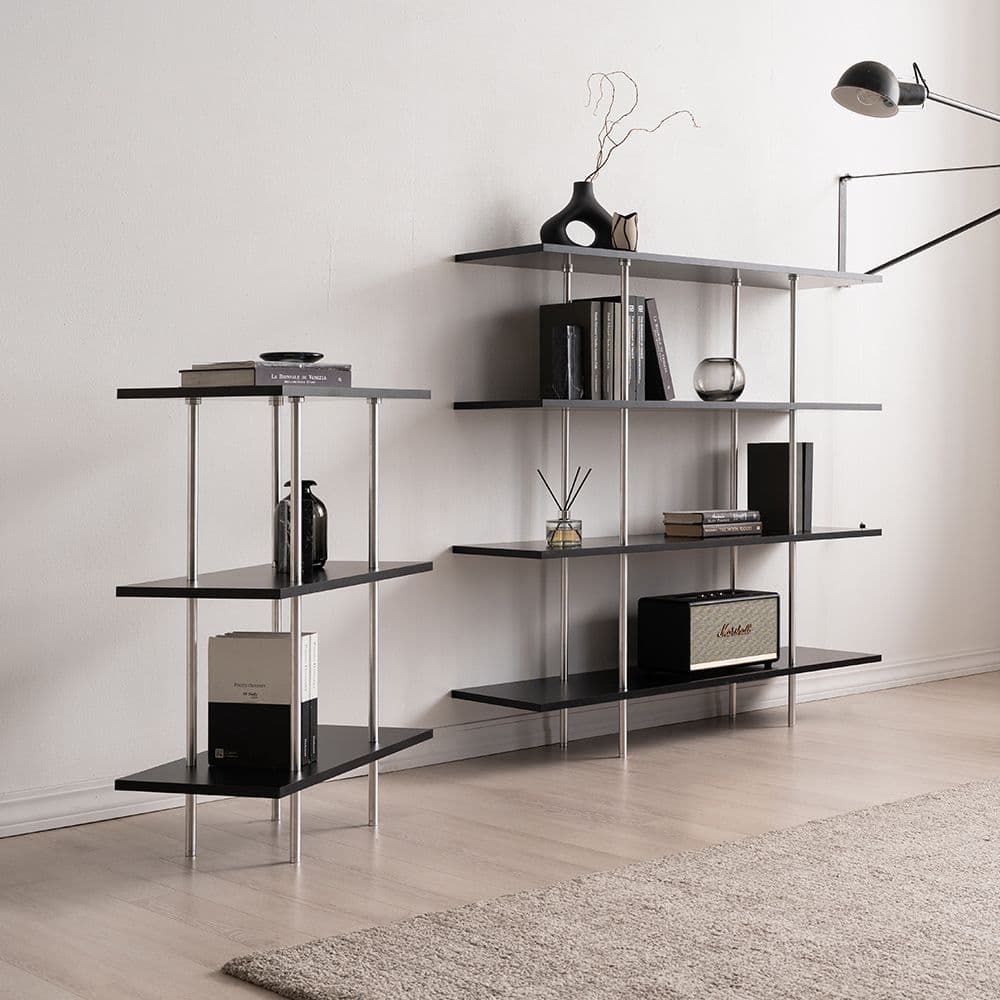 심플먼트 바우하우스 600/800/1200 디스플레이 선반형 진열장 3단/4단 선반장 - 최저가 96,030원