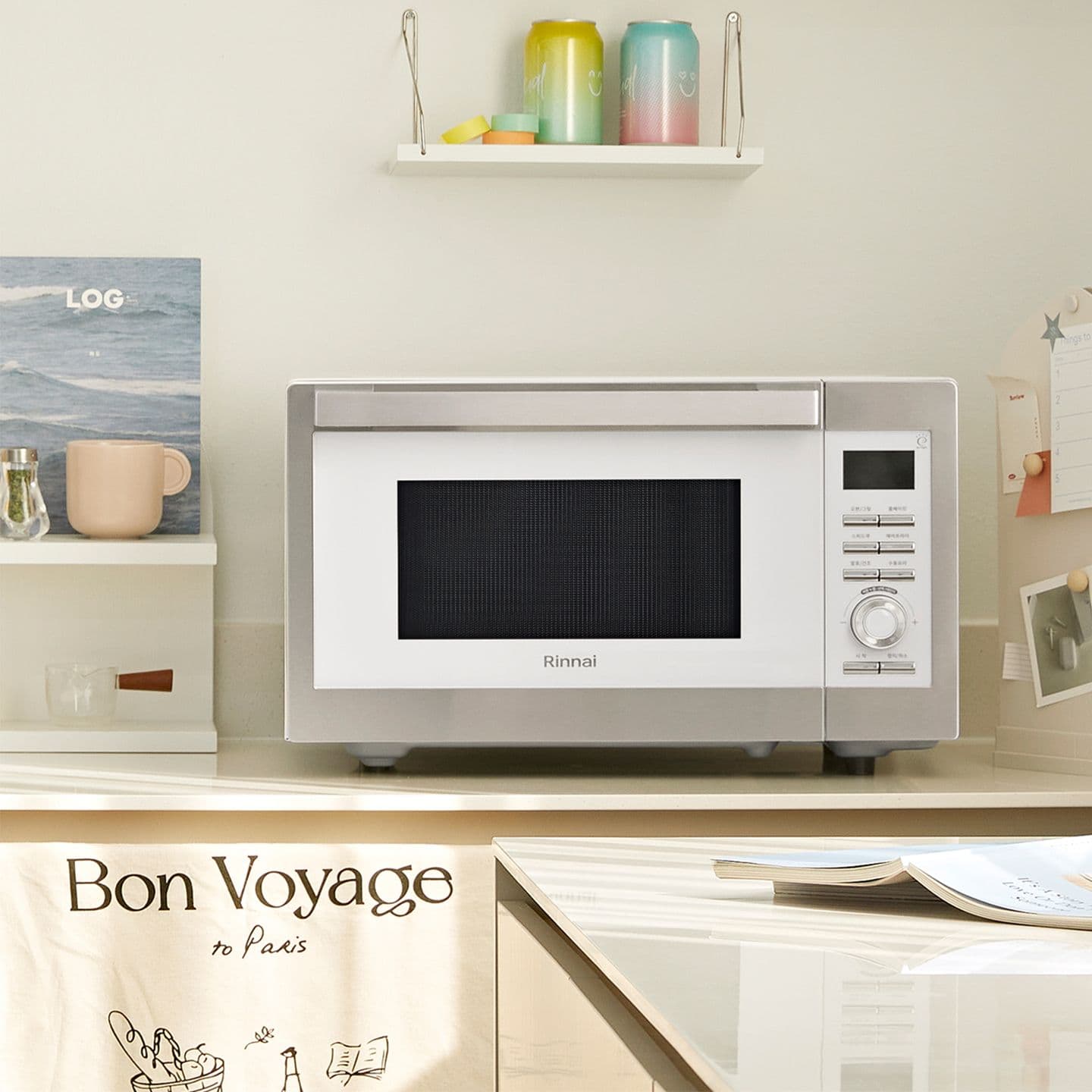 린나이 올인원 에어프라이어+전기오븐+그릴+전자레인지 30L대용량 RCD-300W