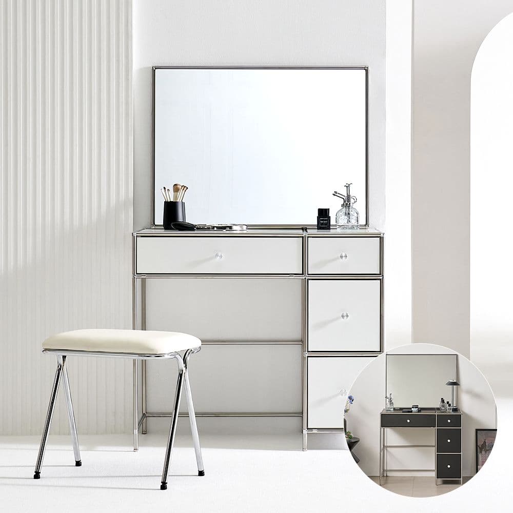 이안가구 아르스 로지 미드센추리 4서랍 화장대 (3colors) - 최저가 257,000원
