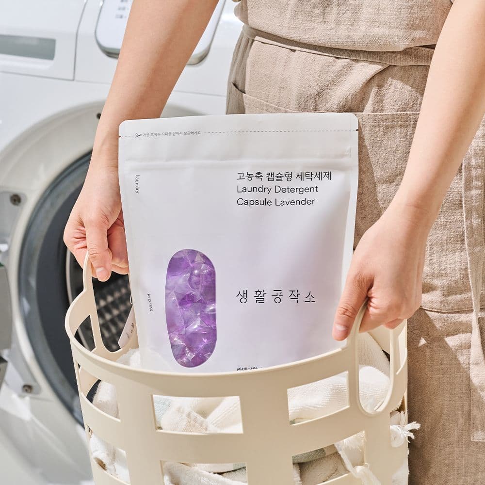 생활공작소 제품명
생활공작소 고농축 캡슐형 세탁세제 라벤더향