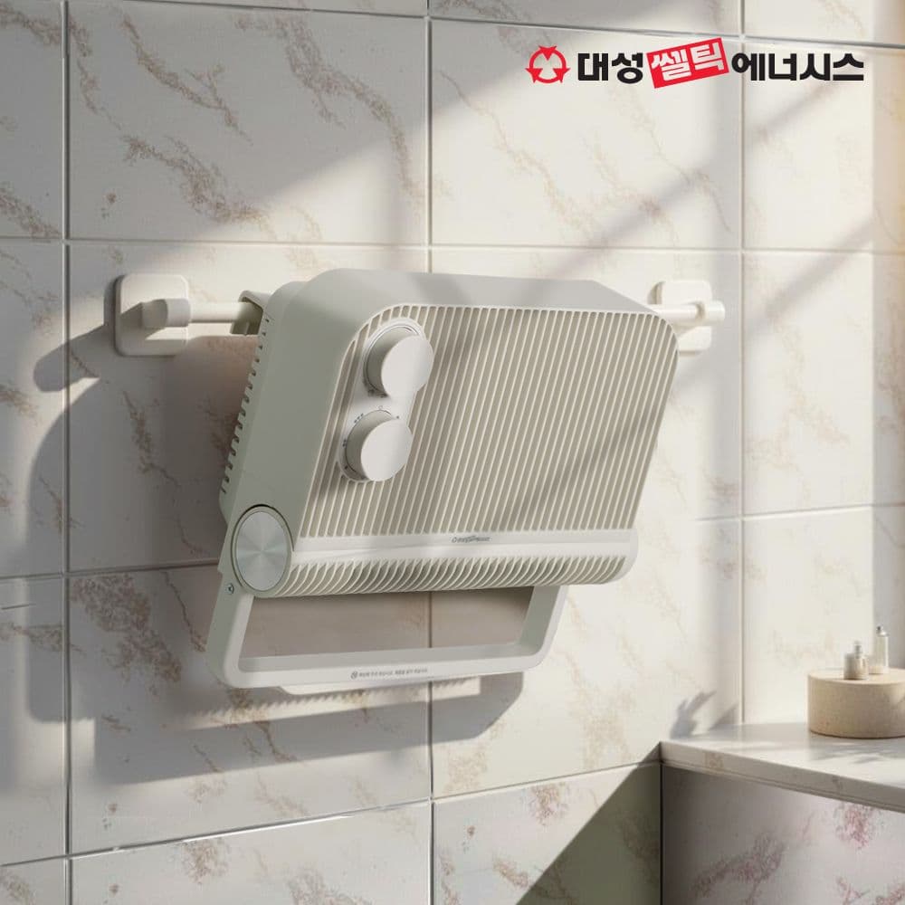 대성쎌틱 욕실 온풍기 PTC 전기히터 화장실 원룸 팬 난로 미니